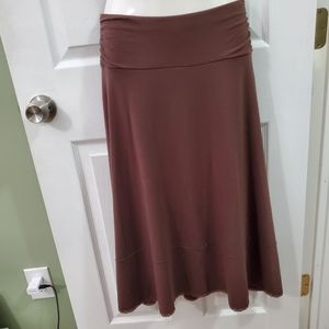 Flowy brown skirt